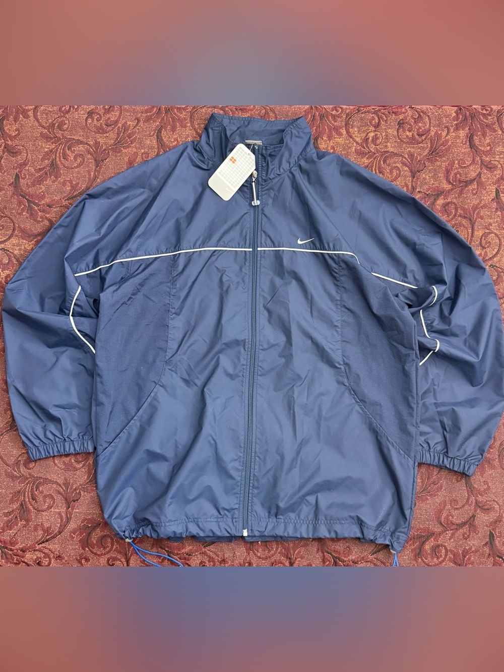 NWT Y2K Nike Windbreaker Jacket Navy Deadstock